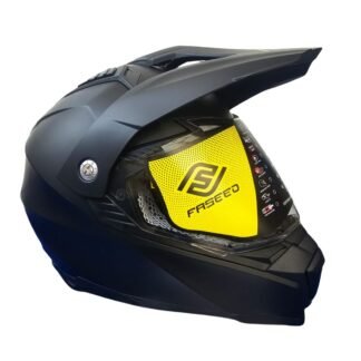 Casco FASEED F-606 Doble Propósito Negro Mate