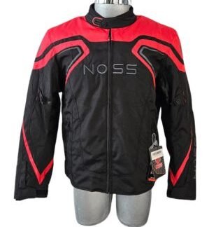 Chamarra de Textil NOSS X-RACER NJK-201 Negro/Rojo