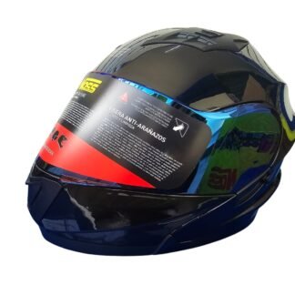 Casco NOSS NS-901 Abatible Solido Color Negro Brilloso Talla Grande
