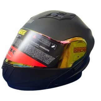 Casco NOSS NS-901 Abatible Solido Color Negro Mate