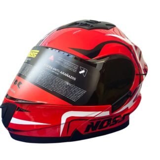 Casco NOSS NS-901 Abatible Toro Color Rojo