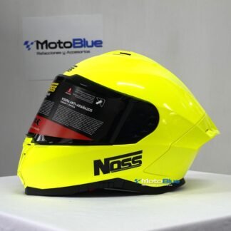CASCO NOSS NS816P CERRADO SOLIDO NEON