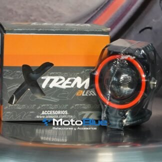 FARO AUXILIAR NEGRO 12 Vcc NARANJA CON OJO DE ÁNGEL UNIVERSAL