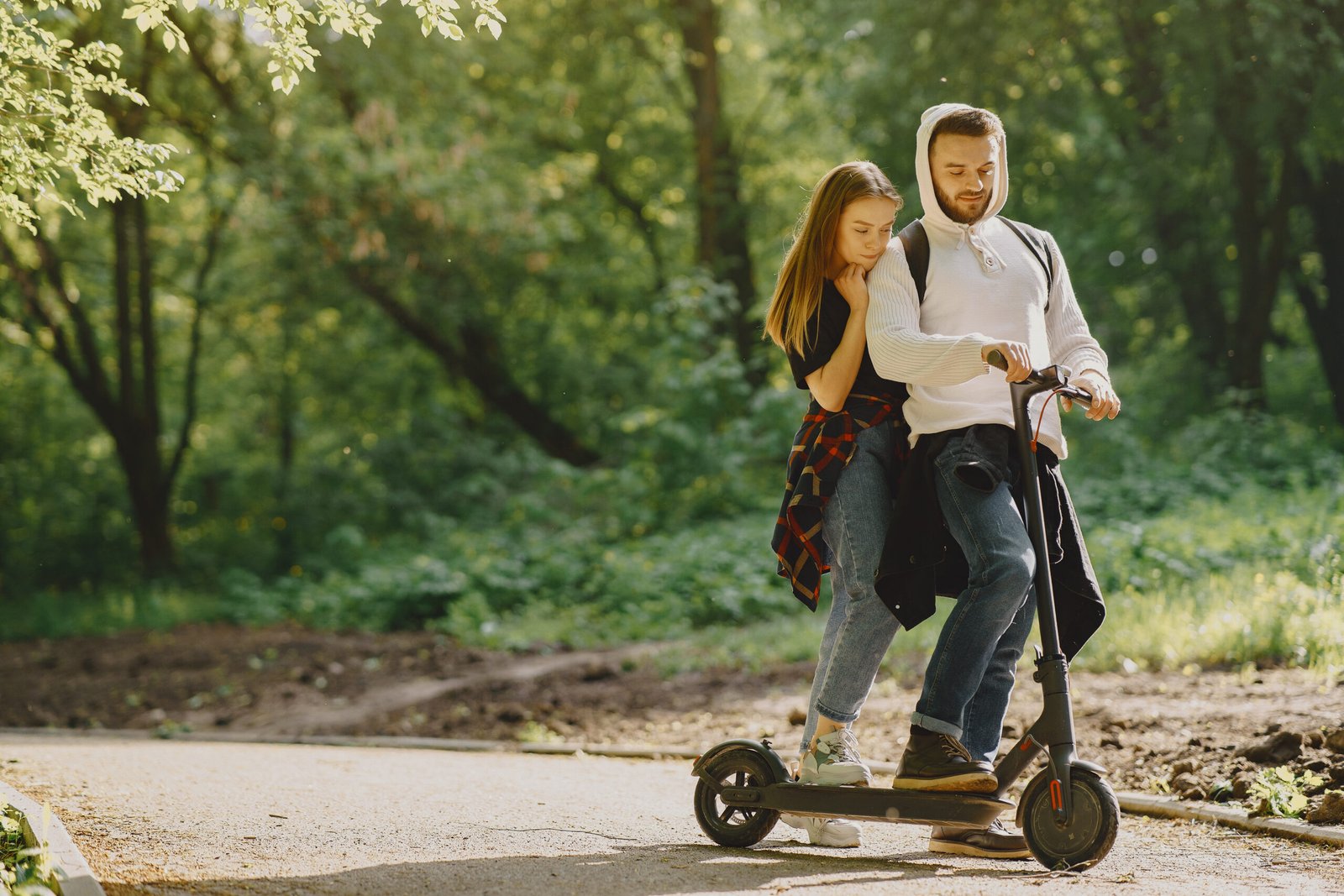 un scooter eléctrico