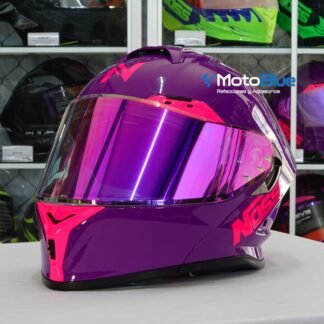 CASCO NOSS NS-X90 Abatible Solido Edición Especial Morado